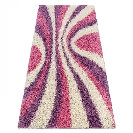 Tappeto SHAGGY Style 98 Strisce rosa / viola