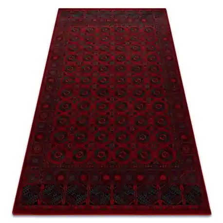 Tappeto di lana OMEGA BUCHARA Cadre, cerchi rossa