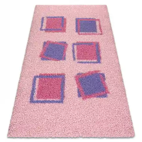 Tappeto SHAGGY 009 g Geometrico rosa
