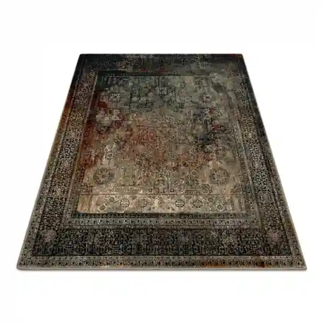 Tappeto di lana OMEGA MAMLUK Piazza - Rosone vintage smeraldo