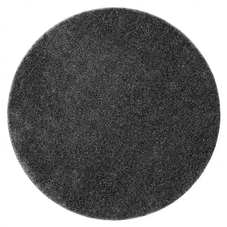 Tappeto da bagno SYNERGY cerchio, glamour, antiscivolo, morbido - lurex grigio