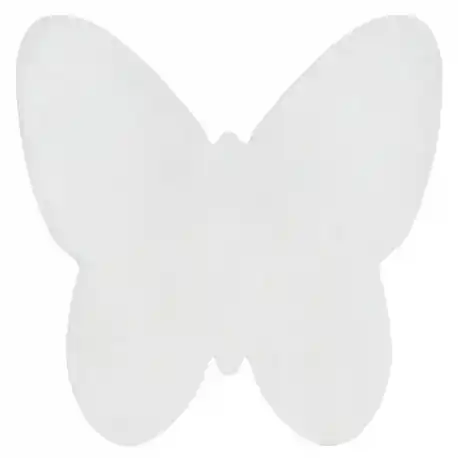 Tappeto SHAPE 3150 Shaggy Farfalla - avorio peluche, antiscivolo, lavabile