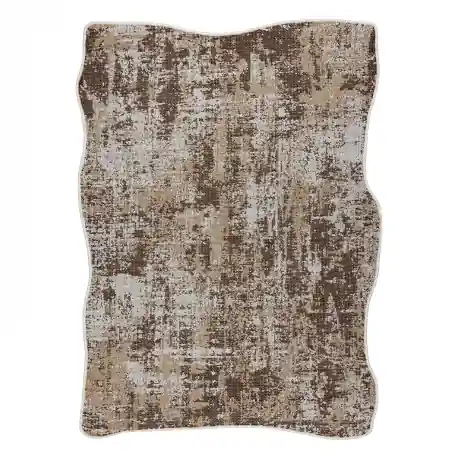 Tappeto in sisal ORGANIC 2755 Astrazione ecru / naturale – moderno, forma irregolare