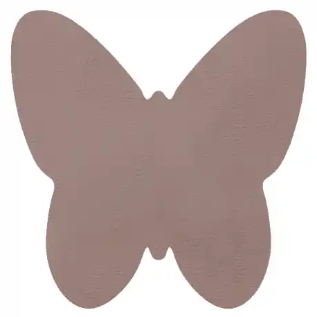 Tappeto SHAPE 3150 Shaggy Farfalla - rosa peluche, antiscivolo, lavabile