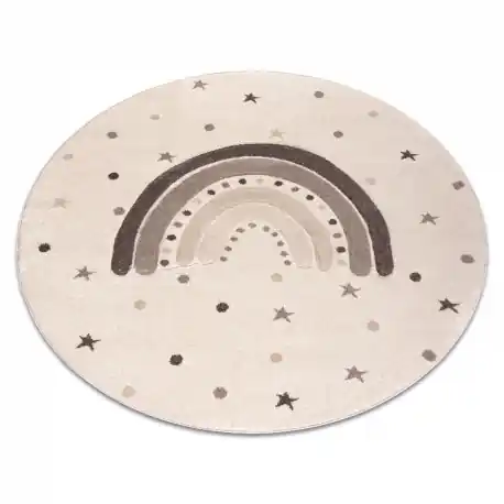 Tapis KIDDO 5151 cerchio crème / beige, arcobaleno, stelle pour enfants, sensoriel