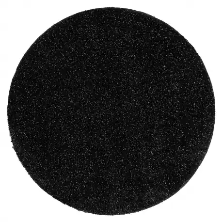 Tappeto da bagno SYNERGY cerchio, glamour, antiscivolo, morbido - lurex nero