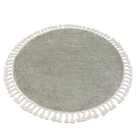 Tappeto BERBER 9000 cerchio verde Frange berbero marocchino shaggy