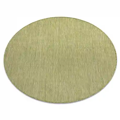 Tappeto SIZAL SION cerchio A5165A Melange tessuto piatto verde