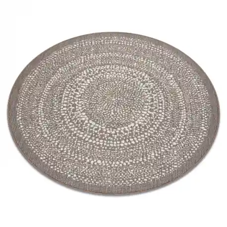 Tappeto cerchio DI SPAGO SIZAL FLAT 48834686 Punti beige
