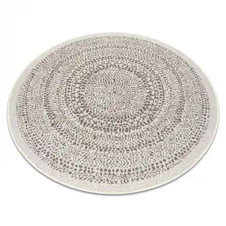 Tappeto cerchio DI SPAGO SIZAL FLAT 48834866 Punti crema