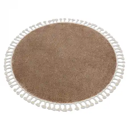 Tappeto BERBER 9000 cerchio beige Frange berbero marocchino shaggy