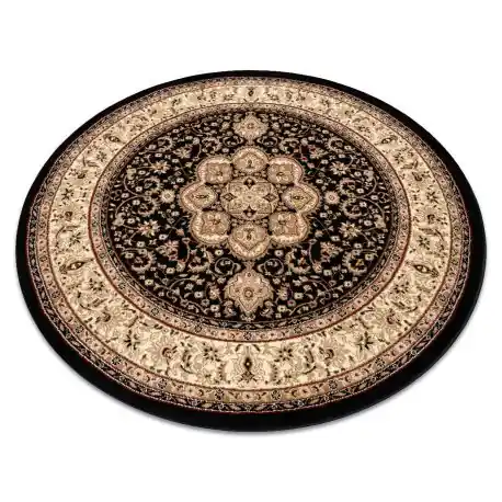Tappeto ROYAL ADR cerchio disegno 521 nero