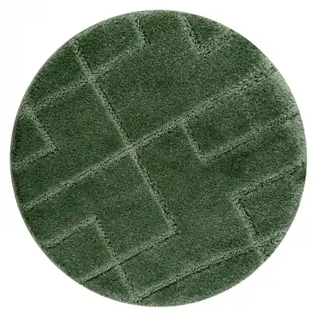 Tappeto da bagno SUPREME cerchio LINES, linee, antiscivolo, morbido - verde