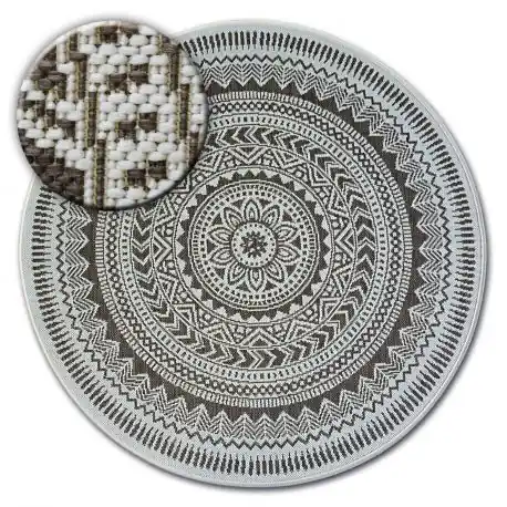 Tappeto cerchio DI SPAGO SIZAL FLAT 48695/768 VETRATA