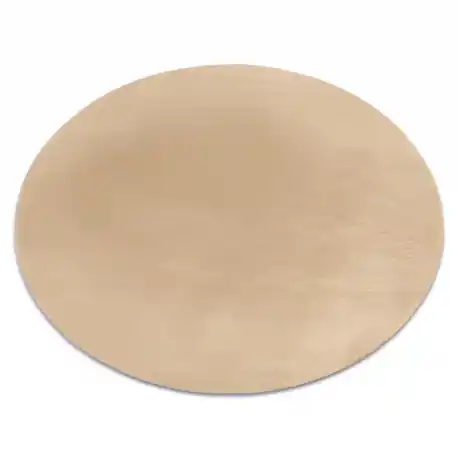Tappeto BUNNY cerchio macchiato marrone IMITAZIONE PELLICCIA DI CONIGLIO