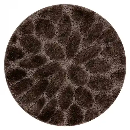 Tappeto da bagno SUPREME cerchio STONES, pietre, antiscivolo, morbido - marrone
