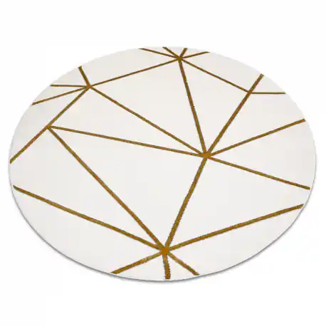 Tappeto EMERALD esclusivo 1013 cerchio - glamour, elegante géométrique crema / oro