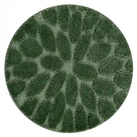 Tappeto da bagno SUPREME cerchio STONES, pietre, antiscivolo, morbido - verde