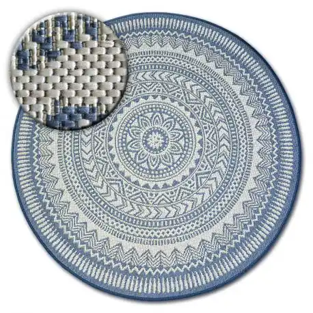 Tappeto cerchio DI SPAGO SIZAL FLAT 48695/591 VETRATA