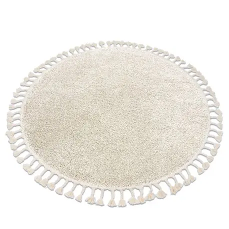 Tappeto BERBER 9000 cerchio crema Frange berbero marocchino shaggy