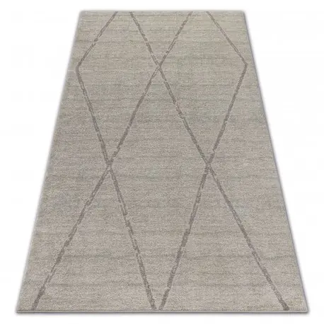 Tappeto SOFT 8033 ROMBI ETNO crema / chiaromarrone