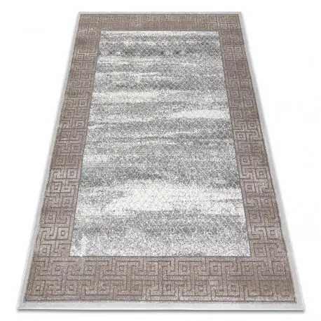 Tappeto NOBLE moderno 1512 67 Telaio, greco vintage - Structural due livelli di pile crema / beige