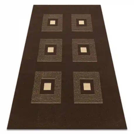 Tappeto MARS 1032 quadrati cioccolato / crema