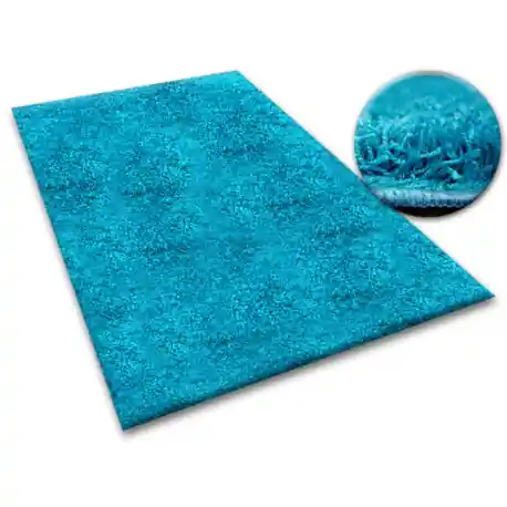 Moquette tappeto SHAGGY 5cm turchese