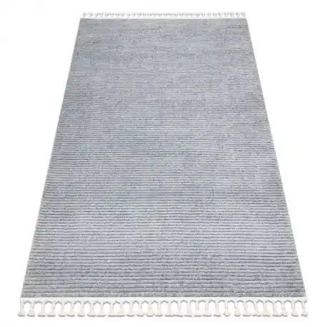 Tappeto SEVILLA PC00B strisce grigio Frange berbero marocchino shaggy