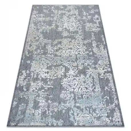 Tappeto Structural SOLE D3812 Ornamento - tessuto piatto grigio / beige
