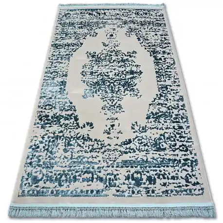 Tappeto ACRILICO MANYAS 192AA grigio/Blu frange