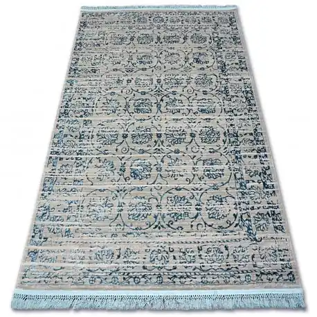 Tappeto ACRILICO MANYAS 193AA grigio/Blu frange