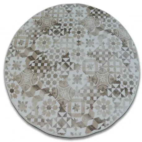 TAPPETO cerchio MAIOLICA beige stile di Lisbona LISBOA