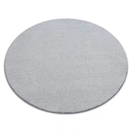 TAPPETO cerchio VELVET MICRO grigio 90 pianura tinta unita