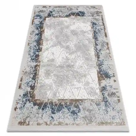 Tappeto ACRILICO VALS 1738 Telaio, diamanti grigio / blu