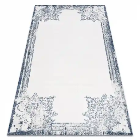 Tappeto ACRILICO VALS 0A039A C53 47 Fiori telaio avorio / blu