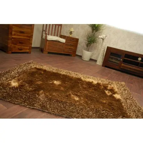 TAPPETO SHAGGY POLIESTERO INDIA 1021 marrone