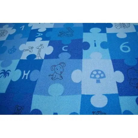 Moquette tappeto PUZZLE blu