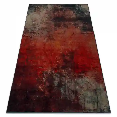 Tappeto di lana OMEGA TOGO astrazione rosso