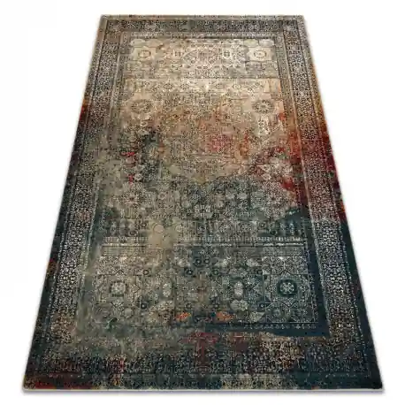 Tappeto di lana SUPERIOR MAMLUK orientale vintage smeraldo