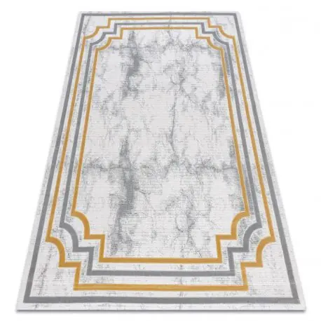 Tappeto ACRILICO VALS 0W9999 H03 48 Marmo greco avorio / giallo