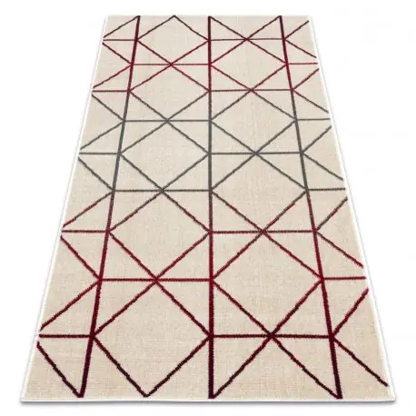 Tappeto GINA 21242561 geometrico beige / rosso / grigio