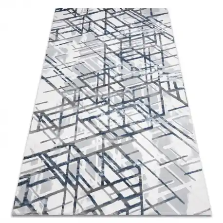 Tappeto ACRILICO VALS Linee 8381 spaziale 3D blu
