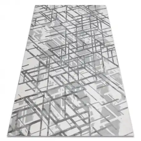 Tappeto ACRILICO VALS Linee 8381 spaziale 3D grigio