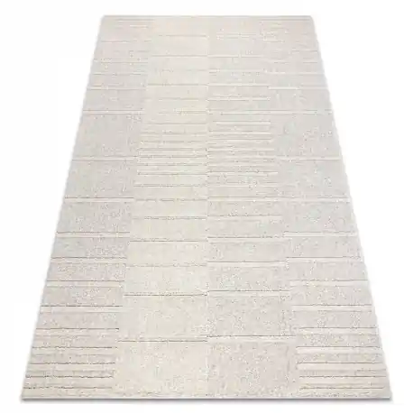 FLUX 461.3.AE121 tappeto in lana OSTA - Geometrico, strutturale, loft beige / grigio