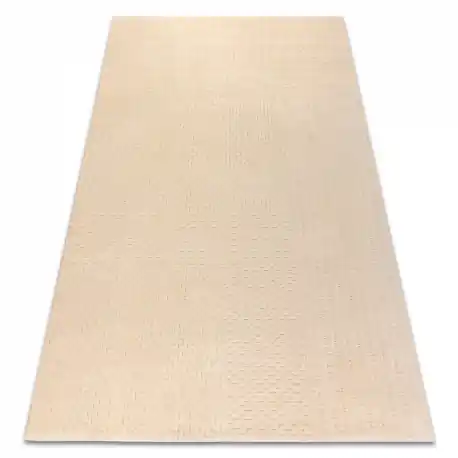 Tappeto in lana TEXTURA 488.13.LA100 OSTA - Linee, geometrica strutturale crema
