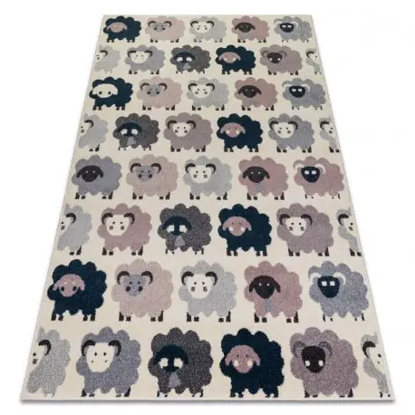 Tappeto HEOS 78468 crema / rosa / blu / grigio PECORE
