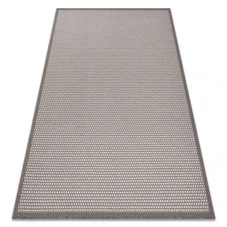 Tappeto SIZAL BORDERO 2907 tessuto piatto taupe / crema
