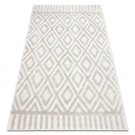 Tappeto SANTO SIZAL 58377 diamanti, géométrique, zigzag beige