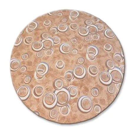 TAPPETO cerchio DROPS beige
